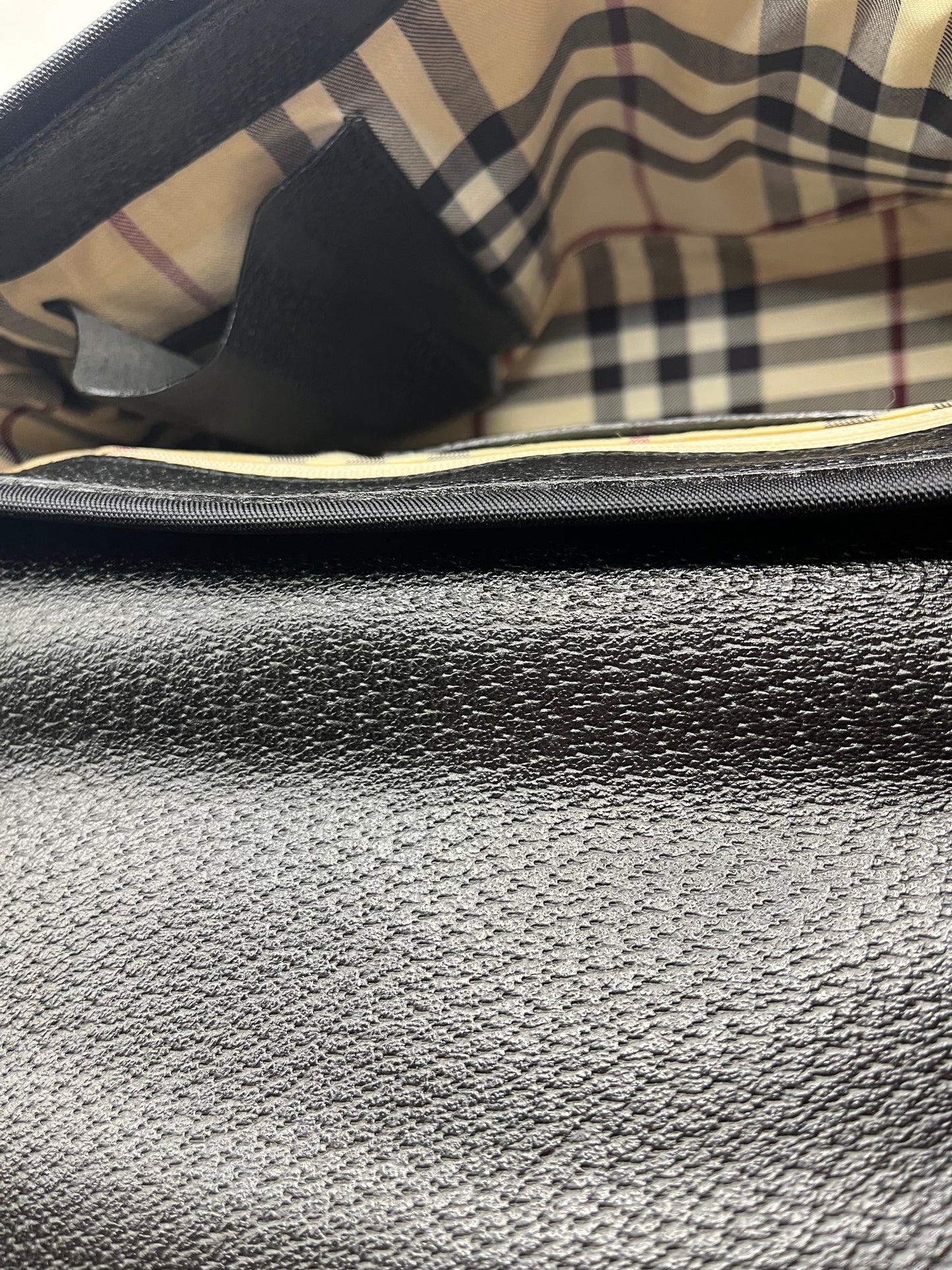 Pre-Loved Burberry Peekaboo Nylon Shoulder Bag - Blk