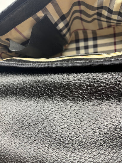 Pre-Loved Burberry Peekaboo Nylon Shoulder Bag - Blk