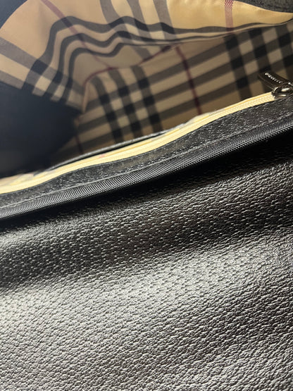 Pre-Loved Burberry Peekaboo Nylon Shoulder Bag - Blk