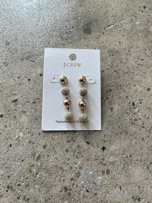 J. Crew Rhinestone Ball Dangle Earring