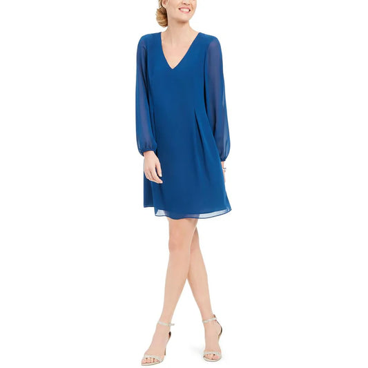 INC Bow Knee-Length Shift Dress -Posiden
