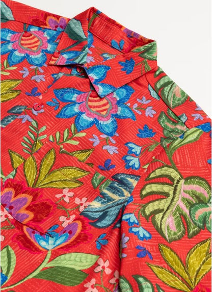 Johnny Was Men's Coverup Shirt - Rumba