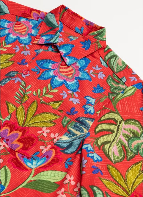 Johnny Was Men's Coverup Shirt - Rumba