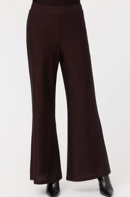 Jade Johnny Was Jenna Metallic Easy Pant - Espresso