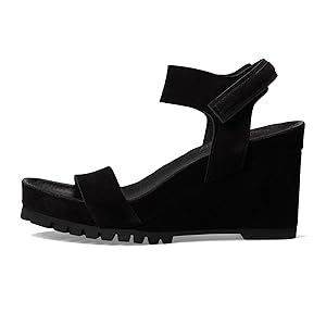 Pedro Garcia Josette Suede Wedge - Black EU 40/US 10