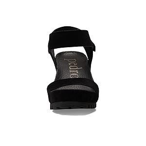 Pedro Garcia Josette Suede Wedge - Black EU 40/US 10