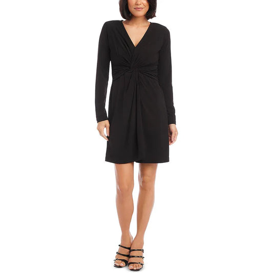 Karen Kane Twist Front Dress - Black