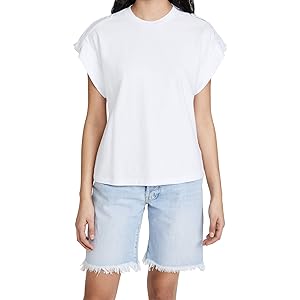 AG Adriano Goldschmied Khloe Tee Shirt -  True White