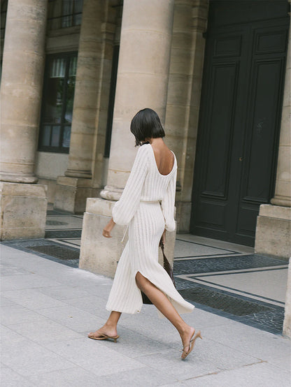 Kivari Noa Knit Dress - Cream
