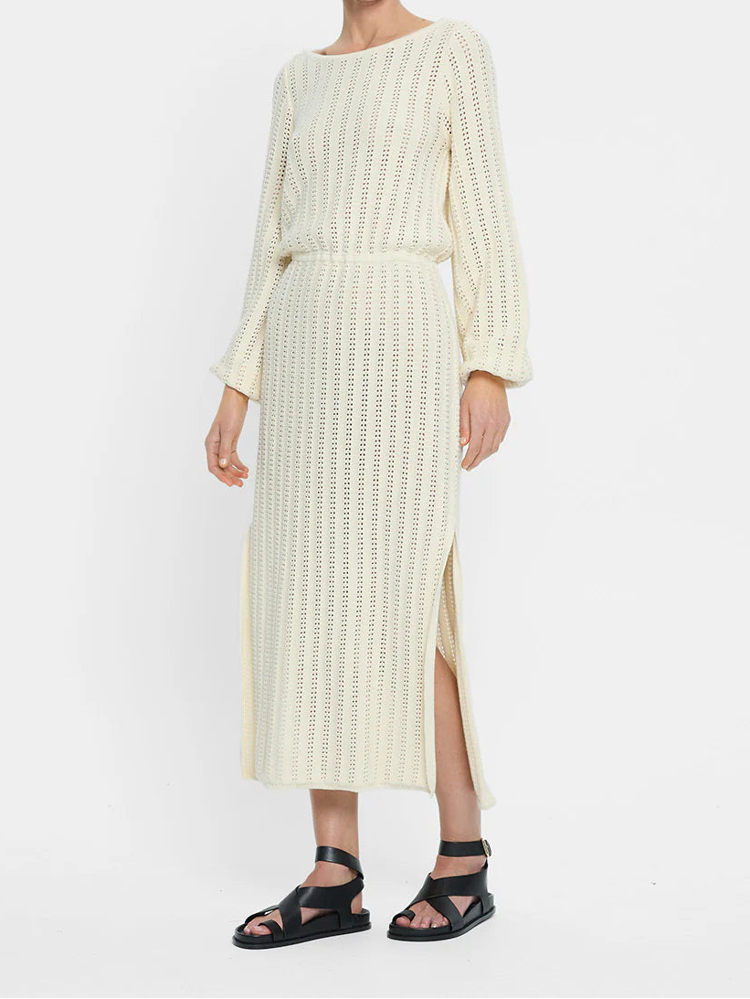 Kivari Noa Knit Dress - Cream