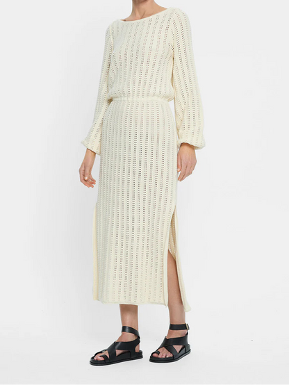 Kivari Noa Knit Dress - Cream
