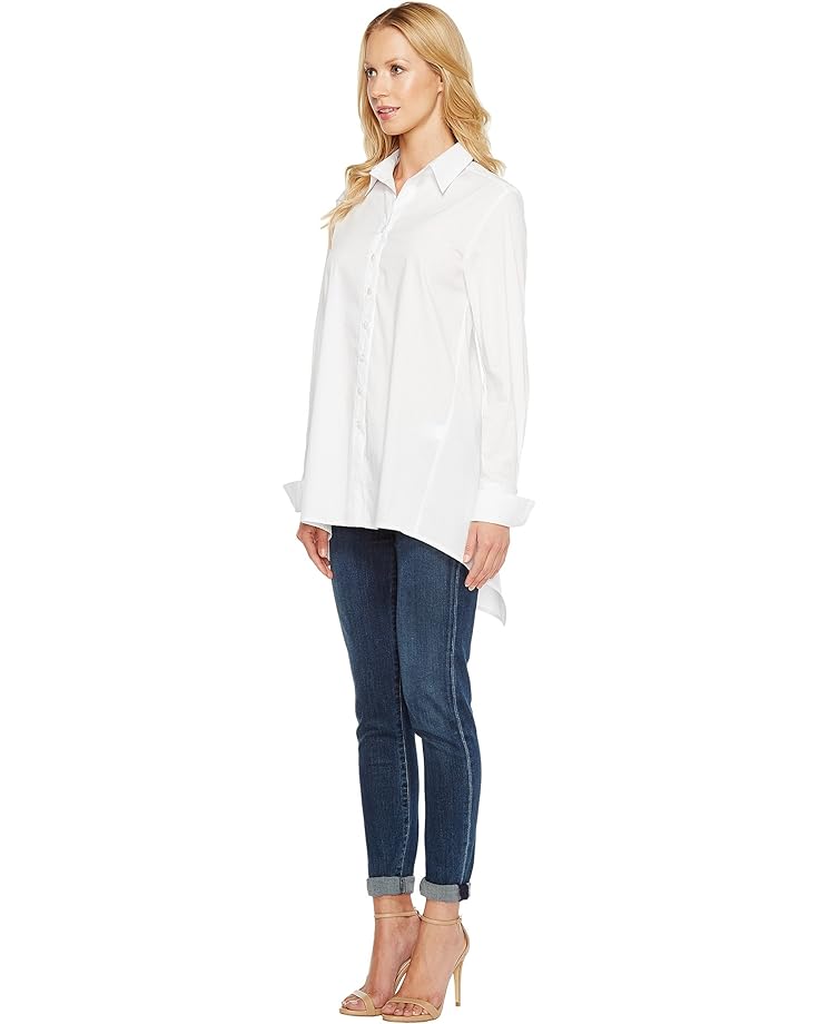 Krazy Larry Button Down Tunic -  White