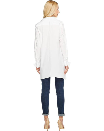 Krazy Larry Button Down Tunic -  White