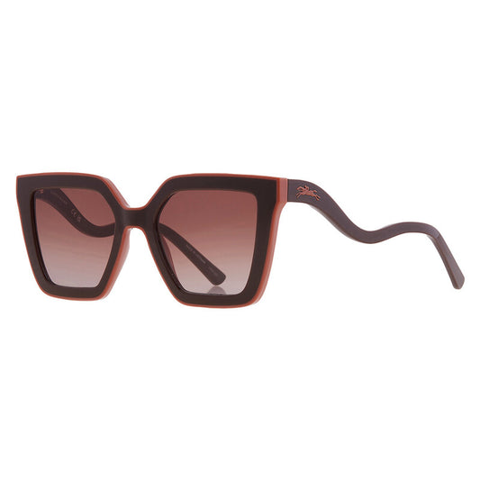 Longchamp Gradient Irregular Sunglasses - Brown
