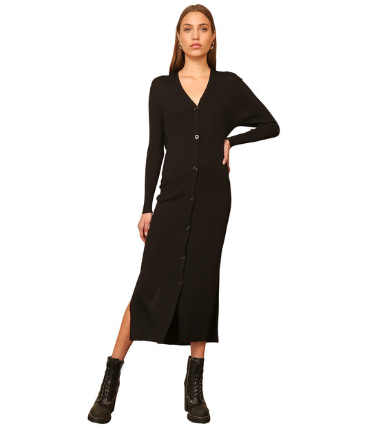 Line & Dot Simone Sweater Dress - Black