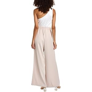 Line and Dot Reese Jumpsuit  - Ivory/Beige