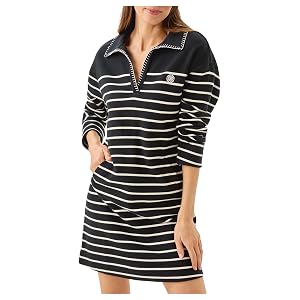 Lilly Pulitzer Corvaya Dress - Noir Legacy Stripe