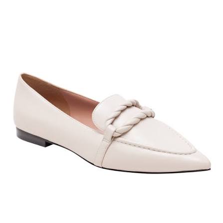 Linea Paolo Matisse Pointed Toe Loafer- Cream Nappa/5.5