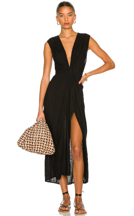 L Space Down the Line Maxi Coverup - Black