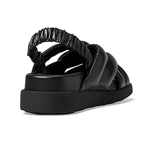 La Canadienne Redmond Puffy Leather Sandal - Black  EU38/7-7.5