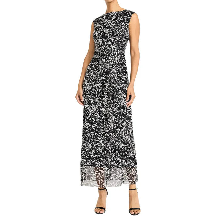 Maggy London Raw Hem Bodycon Dress - Blk/Wht
