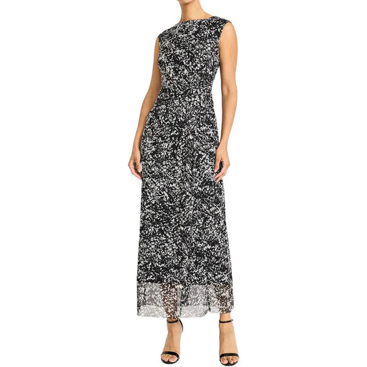 Maggy London Raw Hem Bodycon Dress - Blk/Wht