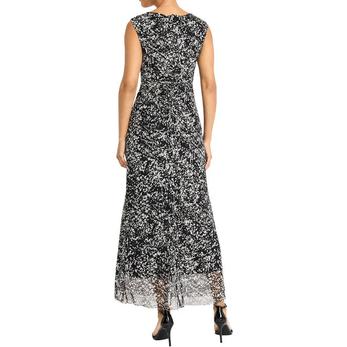 Maggy London Raw Hem Bodycon Dress - Blk/Wht