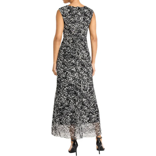 Maggy London Raw Hem Bodycon Dress - Blk/Wht