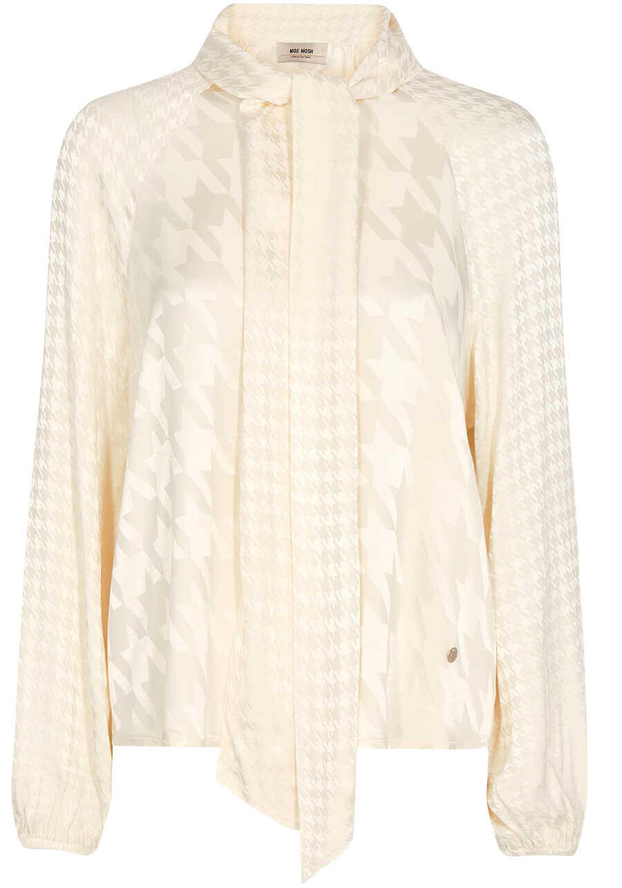 Mos Mosh Houndstooth Saloni Alia Blouse - Cream