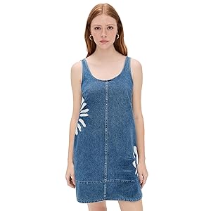 Madewell Minimal Denim Shift Dress - Shibori Wash