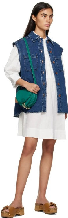 See by Chloe Mara Small Saddle Bag -  Ceylan Green