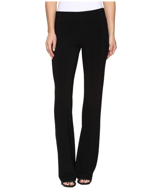 Norma Kamali Pull - On Boot Cut Pants - Black