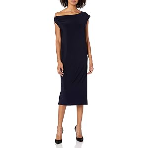 Norma Kamali Drop Shoulder Dress - Midnight