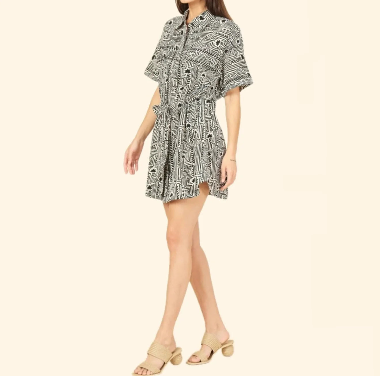 Omika Carla Mini Dress - Ulla Smoke