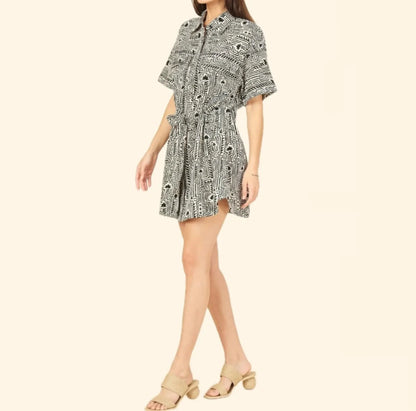 Omika Carla Mini Dress - Ulla Smoke
