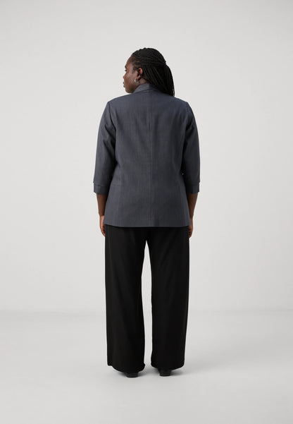 Only Carmakoma Carelly 3/4 Life Blazer - Dk. Grey Melange