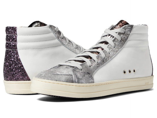 P448 Womens Skate High Top Sneaker - Cola/White/Silver 38