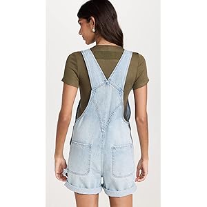 Pistola Beatrix Short Overalls - Surfrider Blue