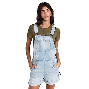Pistola Beatrix Short Overalls - Surfrider Blue