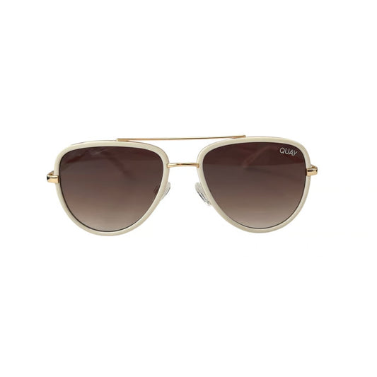 Quay All In 126 Sunglasses - Wht/Gold