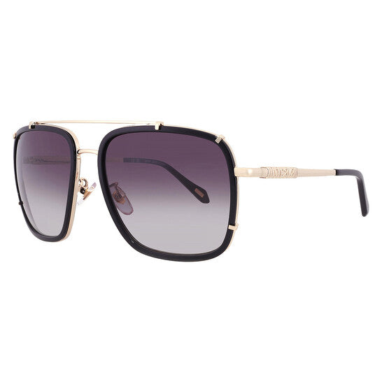 Just Cavalli Gradient Navigator Unisex Sunglasses - Blk/Gold