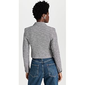 Rag & Bone Josie Italian Tweed Blazer - NvywhiteMl