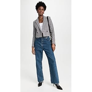 Rag & Bone Josie Italian Tweed Blazer - NvywhiteMl