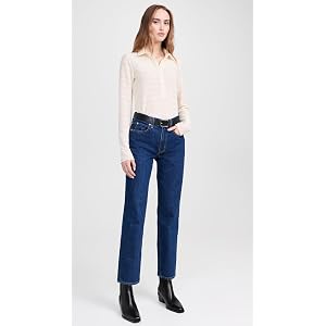 Rag & Bone Julia Open Knit Polo - Ivory