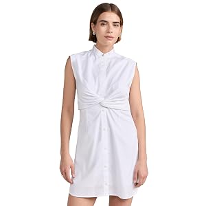 Rag & Bone Louisa Cotton Poplin Dress - White