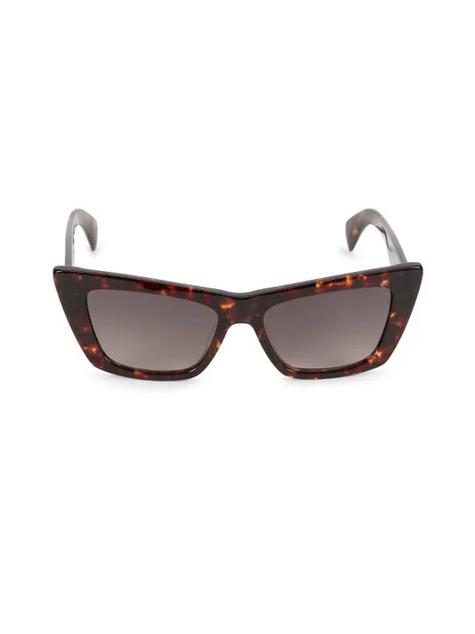 Rag & Bone 53mm Cat Eye Sunglasses - Havana Smoke