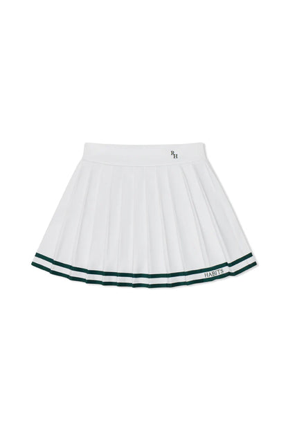 Recreational Habits Natasha Tennis Skirt - Wht/Grn