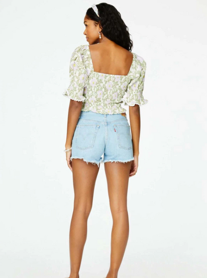 Roller Rabbit Daphne Renata Floral Print Top