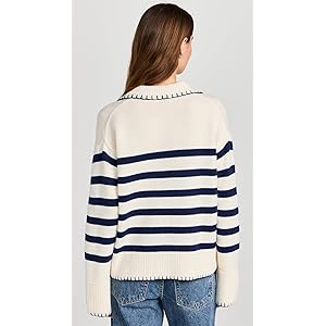 Rails Athena Sweater - Ivory Navy Stripe