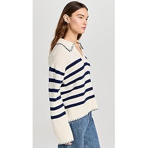 Rails Athena Sweater - Ivory Navy Stripe